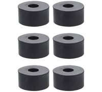 Cabilock 15Pcs Black Rubber Grommets Set Vibration Suppression Rubber Washers 30Mm Diameter with Large and Small Holes for Household Appliances and Mechanical Repair
