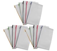 Cabilock 15Pcs Canvas Pencil Pouch with Colored Zipper Sublimation Heat Transfer Blank Cosmetic Organizer Bags for Travel and DIY Painting Multipurpose Storage Case for Makeup and