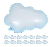 Cabilock 15pcs Cloud Foil Balloons Creative Birthday Party Decorations Supplies for Shower Festival Party Aluminum Film Material Easy Inflation and Hanging Vibrant Cloud Theme for Wedding