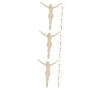 Cabilock 15pcs Diy Religious Jesus Statue Decorative Sculpture for Christian Crucifix Home Decor Jesus Figurines Craft Ideas