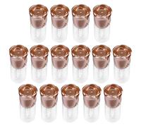 Cabilock 15pcs Lip Balm Tubes DIY Empty Lip Gloss Containers Portable Refillable Balm Bottles for Travel Home Use Transparent Cosmetic Tubes