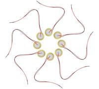 Cabilock 15pcs Piezo Electric Disc Elements with Leads Acoustic Guitar Pickup Sound Trigger Sensor for Drum Ukulele Instrument Amplification