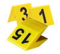Cabilock 15pcs Table Reserved Signs Reusable Table Numbers for Wedding Reception and Mystery Dinner Party Games Minimalist Restaurant Decor
