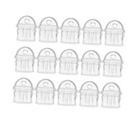 Cabilock 15pcs Transparent Type-c Phone Dust Plugs USB Charging Port Protectors Anti-dust Cap Covers PVC Material Easy Insertion Removal Compatible with Smartphones