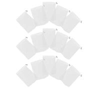 Cabilock 15pcs White Soap Foaming Bag with Adjustable Drawstring and Metal Lock for Shower Use, Pe Mesh Soap Saver Sleeve for Travel and Outdoor Activities, Classic Minimalist Design