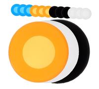 Cabilock 16 pcs Disposable Silicone Stethoscope Protective Covers Soft Comfortable Head Covers for Doctors Multi Color Including Orange Blue Black and White