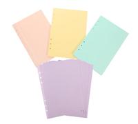 Cabilock 160 Sheets Colored Lined Refill Paper for Loose-Leaf Binder Notebooks Punch Insert for Notes Diaries Reports and Office Use Convenient Notebook Replacement Inserts