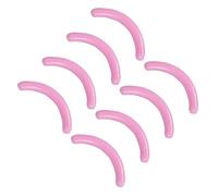 Cabilock 16pcs Pink Refill Pads for Eyelash Curler, Washable Silica Gel Rubber Cushions with Smooth and Delicate Texture, Replacement for Mascara or Eyeliner Smudged Lashes