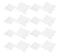 Cabilock 16pcs Plastic Mesh Canvas Sheets with Petal-Shaped Grid for DIY Embroidery, Crochet Yarn Craft, and Handmade Bag Making, 14cm 11.3cm Decorative Needlepoint Fabric for Craft