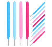 Cabilock 16pcs Slotted Quilling Pen Comfortable Grip Paper Rolling Tool Kit for Beginners and Adults Accurate Coiling and Curling Needles for Handmade Card Crafting and DIY Paper Art