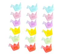 Cabilock 18pcs Glow Dark Miniature Origami Crane Resin Figures Luminous Dollhouse Accessories for Aquarium Garden Micro Landscape DIY Craft Decor