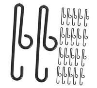 Cabilock 190pcs Black Plastic Boutique Sock Display Hangers with Anti-Aging Pp Material and Space-Saving Design, 10.5cm Utility Hooks for Retail Shop Or Home Storage Organisation