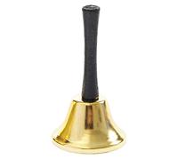 Cabilock 1pc Christmas Metal Hand Bell Ergonomic Handle Festive Decorative Bell for Parties Events and Service Stylish Bright Color Design for Christmas Celebrations