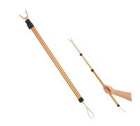 Cabilock 1pc Clothes Rail Closet Stick for Hanging Clothes Hook for Clothes Metal Foldable Clothes Drying Rack Clothes Pole Stretch Rod Aluminum Alloy Multifunction