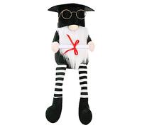 Cabilock 1Pc Creative Graduation Gnome Doll Adorable Rudolph Gnome with Graduation Cap for Classmates and Friends