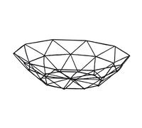 Cabilock 1PC Fruit Bowl Basket Hollowed Baskets Black Hamper Wire Fruit Stand Table Fruit Basket Fruit Display Storage Basket Black Basket Multi-Purpose Container Drain Basket Food