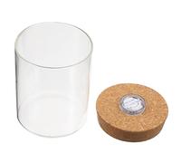 Cabilock 1Pc Mini Fish Tank Borosilicate Glass Bottle with Cover LED Light for Home Decor Create Your Own DIY Micro Landscape Cylindrical Design