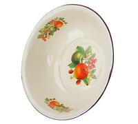 Cabilock 1pc Old-Fashioned Enameled Mixing Bowl Vintage Kitchen Storage Basin for Making Face Washing and More Random Style Non-staining Anti-Skid Design