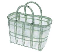 Cabilock 1pc Shopping Basket Market Basket with Handles Hand Rattan Flower Casual Bag Hand- Held Fruit Bag Large Tote Casual Women's Wicker Plastic The Fence