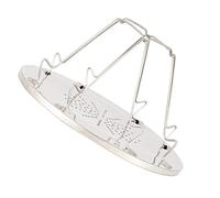 Cabilock 1pc Stainless Steel Toast Rack for Roasting Shelf Design for Bread Waffle Muffin Picnic Home Grilling Heat Resistant Kitchen Supply