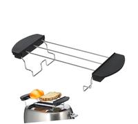 Cabilock 1pc Stainless Steel Toaster Rack Toast Holder Kitchen Supply Easy to Clean and Dishwasher Safe for Grilling Toast Baking Bread Lovers