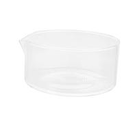Cabilock 1Pc Transparent Laboratory Crystallization Dish with Spout Flat Bottom Evaporation Bowl for Lab and Home Use Premium Heat Resistant Glass for Crystal Precipitation and Purification