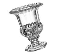 Cabilock 1pc Vintage Roman Style Embossment Glass Vase Elegant Desktop Decor for Home Office Anti-skid Bottom Retro Floral Ornament for Dining Living Spaces Unique Idea
