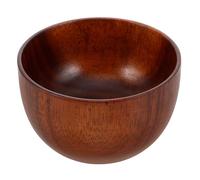Cabilock 1pc Wooden Salad Bowl Home Kitchen Fruit Serving Bowl Elegant Handcrafted Design for Snacks Desserts and Salads for Parties and Everyday Use