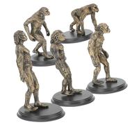 Cabilock 1Set Human Evolution Model Educational for Realistic Primitive Figures for Science Experiments and Learning Enhance Imagination and Understanding of Human Evolution