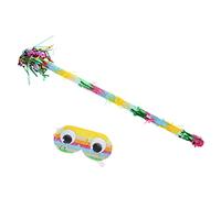 Cabilock 1Set Pinata Game Colorful Sticks Eyeglasses for Birthday Party Fun Knock Game Prop for Celebrations and Festivals Lightweight Easy to Use