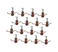 Cabilock 1set Violin Shape Pendants Home Violin Decoration Simulation Adornment for Parties Photography Props for Home Farmhouse Restaurant Decor 16pcs