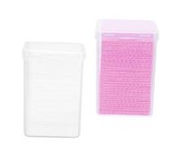 Cabilock 2 Boxes Eyelash Glue Cleaning Cotton Sheets 200 Pieces Salon Glue Bottle Wiping Pads for Precise Nozzle Cleaning