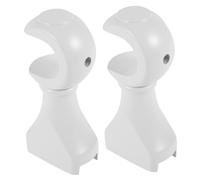 Cabilock 2-Pack Wooden Curtain Pole Holders | 28mm Curtain Rod Brackets for Bay Windows & Home Decor | Sturdy Support Brackets for Window Treatments