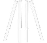 Cabilock 2 Pairs Acrylic Music Stand Clips Clear Sheet Music Page Holders for Easy Reading and Playing