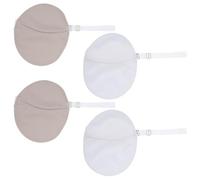 Cabilock 2 Pairs Reusable Underarm Sweat Pads Quick-drying Sweat-absorbing Armpit Guards with Transparent Shoulder Straps for Women Washable Invisible Sweat Shields