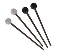 Cabilock 2 pairs Tongue Drum Mallets with Rubber Heads Wooden Handle Percussion Sticks for Xylophone and Ethereal Drum Accessories Professional Reusable Drumsticks for Beginners and