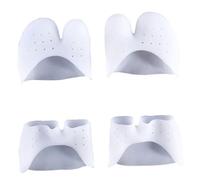 Cabilock 2 Pairs White Silica Gel for Ballet Dancer Easy to Clean Separators Providing Relief Suitable for Ballet Dancing Anytime Anywhere