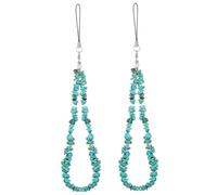 Cabilock 2 Pcs Crystal Phone Charm Strings Anti-lost Lanyard Wrist Straps for Phone Cases Decorative Accessories Gift for Women