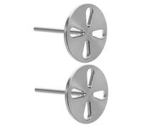 Cabilock 2 Pcs Metal Drill Bits with Hollow Bearing for Electric Foot File Convenient Replaceable Sanding Discs for Callus Removal Dead Skin Removal and Professional Pedicure Foot Care