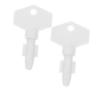 Cabilock 2 Pcs Paper Towel Dispenser Keys for Toilet Tissue Boxes and Paper Holders Plastic Replacement Tool for Commercial Bathroom Use Easy to Clean and Compatible with Various Dispensers