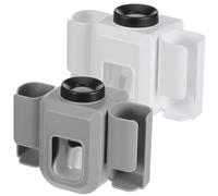 Cabilock 2 pcs Toothbrush Holder Wall Mounted Toothpaste Dispenser Self Adhesive Toothbrush Organizers Bathroom No Drilling Toothbrush Holders Bathroom Accessories