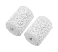 Cabilock 2 Rolls Plaster Cloth Rolls for Scenery Construction and Belly Casting, White Cloth Material Efficient Shaping, User-Friendly Design for DIY Art Craft Projects and Body Molds