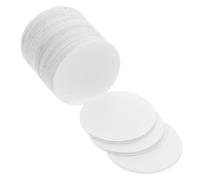 Cabilock 20 Pairs White Self Adhesive Small Round Hook and Loop Circles 6cm Sticky Fastener Dots for Tablecloth, Carpet, Bed Sheet Anti-Slip Fixing Pads in Home Use