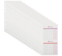 Cabilock 20 Sheets Undated Monthly Planner Inserts for Ring Binder, Double-sided A6 Size Paper Calendar with Efficient Space Utilization, for Meal Tracking and Achieving Personal Or Team