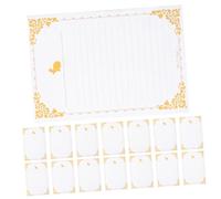 Cabilock 20 Sheets Vintage Letter Papers Thick Decorative Writing Stationery for Invitations and Personal Letters Smooth Classic Design Suitable for Pens and Markers