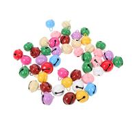 Cabilock 200pcs Baking Paint Jingle Bells with Scratch Resistant Coating Clear Sound Mini Bells for Xmas Craft Supplies DIY Jewelry Making Holiday Decorations Multi Color Assortment for