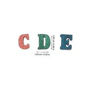 Cabilock 200Pcs Colorful Wooden Letters High Polished Alphabet Ornaments for DIY Crafts and Party Decorations Smooth Edges Safe for Home Living Study Birthday and Christmas Decor