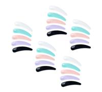 Cabilock 200Pcs Face Cream Spoons PP Cosmetic Mask Scoops with Small Curved Design for Precise Application Multi-color Mix Pink White Black Blue Purple Practical Beauty Tool for Skincare