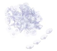 Cabilock 200pcs Glass Suction Cups Slip Pads for Windows Desktops Tiles Reliable Transparent Suction Hooks for Smooth Nonporous Surfaces Home Office Use