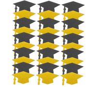 Cabilock 200pcs Graduation Confetti Creative Black Bachelor Hat Shaped Table Decoration for Graduation Party Supplies Celebrations